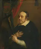 attributed to Bartolomeo Ignazio Cappello, Portrait of a Cardinal, Oil on panel, parquetted