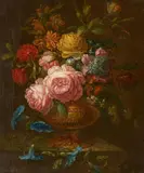 Probably German School, A Floral Still Life, Oil on canvas