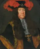 German or Austrian School 18th century, Portrait of Emperor Charles VI, Oil on panel, mounted on hardboard