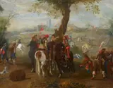 A Robbery in a Village by Flemish School 17th century, Oil on copper, offered Mar 2015