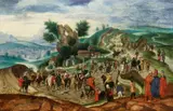 Flemish School, 2nd half 16th century, The Stations of the Cross, Oil on panel