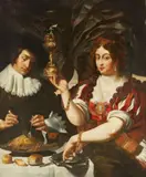 Allegory of Taste by circle of Abraham Janssens, Oil on canvas, relined, offered Mar 2015