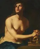 Italian School 17th century, The Penitent Mary Magdalene, Oil on canvas