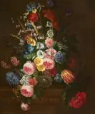 Netherlandish School 18th century, Floral Still Life, Oil on canvas (relined)