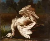 North Italian School ca. 1700, The Dying Heron, Oil on canvas