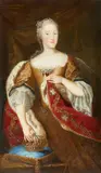 Portrait of Queen Elisabeth Therese of Sardinia by Portrait artist 18th century, Oil on canvas, offered Mar 2015