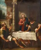Venetian School 18th century, Christ at Emmaus