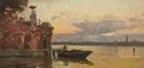 Richard Lang, The Lagoon of Venice, Oil on canvas