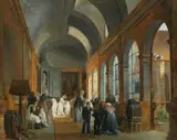 Auguste-Xavier Leprince, A Holy Communion A Marriage, Oil on canvas, relined. Each