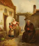 Petrus Marius Molijn, A Mendicant Monk, Oil on panel
