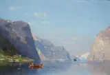 Georg Anton Rasmussen, Two Norwegian Fjord Landscapes