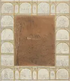 German School 19th century, View of a Castle with Gothic Revival Frescoes
