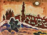 Nachmittagssonne by Karl Schmidt-Rottluff, 1939, Watercolour on watercolour paper, sold Nov 2014