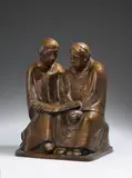 Die lesenden Mönche III by Ernst Barlach, 1932, Bronze, sold Nov 2014