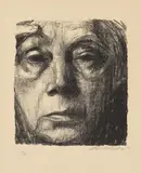 Selbstbildnis by Käthe Kollwitz, 1934, Lithographie auf Velin, sold Nov 2014