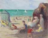 Maximilien Luce, Le Tréport - scéne de plage
