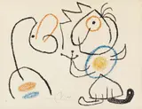 From: Ubu auf den Balearen by Joan Miró, 1971, Colour lithograph on wove paper with watermark "Arches", sold Nov 2014