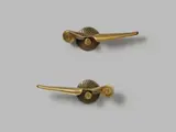 Türklinke I (4th exemplar) by Ewald Mataré, 1954, A pair of bronze door handles, each with a rosette, also with lock and key, sold Nov 2014