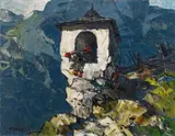 Oskar Mulley, Bildstock im Gebirge