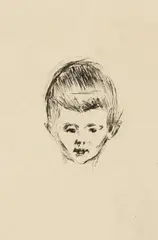 Andreas Schwarz by Edvard Munch, 1906, Etching on smooth wove paper Depiction, sold Nov 2014
