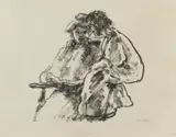 Emil Nolde, Wie Vögel, 1907, Lithograph on smooth yellowish wove paper