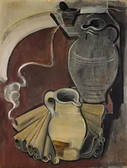 Ludwig Egidius Ronig, Krüge, 1928, Oil on canvas, relined