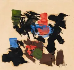 Untitled by Fritz Winter, 1959, Oil on paper, sold Nov 2014