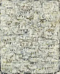 Gerhard Hoehme, Vorsicht, giftig!, 1961, Oil on canvas