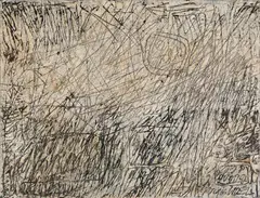 Georges Noël, Untitled (Palimpseste), 1961, Mixed media on canvas