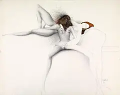 Paul Wunderlich, Aus: Homo sum, 1978, 4 works: each mixed media on cardboard