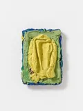 Bram Bogart, Groengeel, 1993, Mixed media on polyester compound. Approx