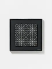 Game (E-1) by Ryszard Winiarski, 1977, Acrylic on panel on black painted panel, sold Nov 2014