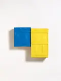 C. O. Paeffgen, Rapsfeld am See, 1985/1994, Acrylic on wooden boxes