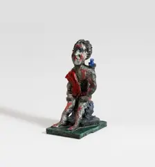Beethoven by Markus Lüpertz, 2011, Bronze, painted. Approx, offered Nov 2014