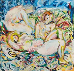 Maria Zerres, Untitled, 1982, Acrylic on hessian
