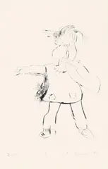 Maria Zerres, Julia, 1990, 7 sheet drypoint-etching on card
