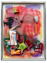Andreas Slominski, xBGHy14z, 2006, Styrofoam paintings: polystryrene, acrylic, lacquer, stainless steel, wood