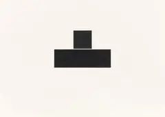 Frank Gerritz, Kompass: Two Centers (Front) oder Two centers (side), 1990er Jahre, 2 works: pencil on paper. Each