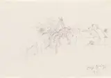 Untitled by Joseph Beuys, 1972, Pencil on paper with centrical fold, sold Nov 2014
