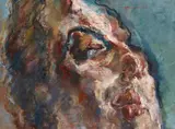 Marwan, Untitled (Kopf), 1975/1976, Tempera on canvas