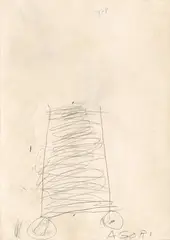 Cy Twombly, Agori, 1966, Oil, gouache and pencil on Fabriano cardboard