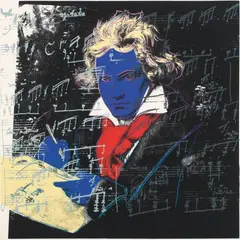 Beethoven by Andy Warhol, 1987, Screenprint in colors, on Lenox Museum Board, the full sheet,, sold Nov 2014