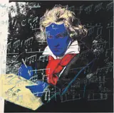 Andy Warhol, Beethoven, 1987, Screenprint in colors, on Lenox Museum Board, the full sheet,