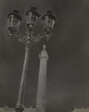 Jean Moral, La colonne Vendôme, Paris, 1932, Vintage gelatin silver print (solarisation) on Agfa-Brovira paper