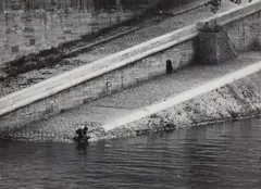 Otto Steinert, Untitled (Quai de la Seine), c. 1950, Vintage ferrotyped gelatin silver print