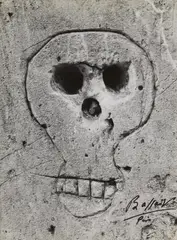 Christian Bérard, Graffiti (Skull), Before 1956, Vintage ferrotyped gelatin silver print