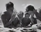 Herbert List, Untitled (Reading boys)