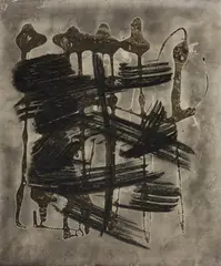 Chargesheimer, Untitled, c. 1949, Vintage photo work (gelatin silver painting) on Agfa-Brovira paper