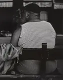 Lisette Model, Circus man, Nice, 1933-38, Gelatin silver print, printed 1970s