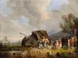 Heinrich Bürkel, The Toppled Post Carriage
